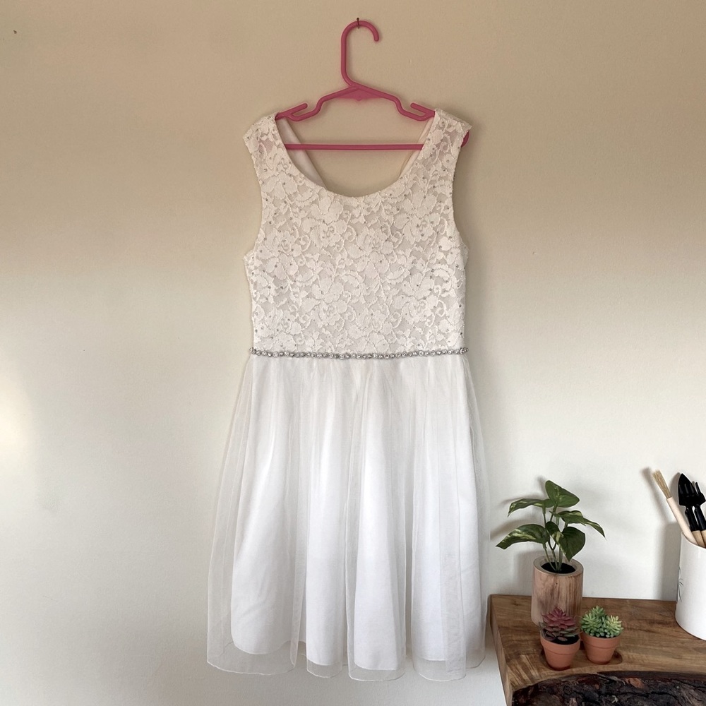 Girls White Dress